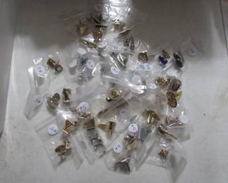 Vintage cuff links and tie clips