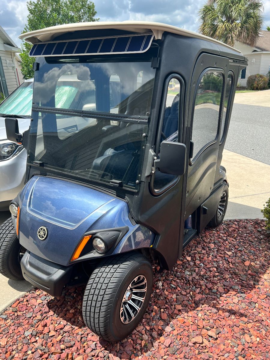 2017
Bought 6 months ago from The Villages Golf Cart
New tires
New batteries
Curtis cab
$11k
