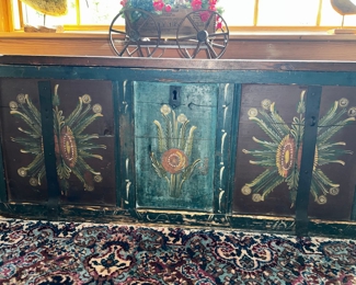 FOLK ART PAINTED CHEST