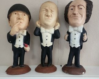 VINTAGE ESCO ORIGINAL 3 STOOGES STATUES&nbsp;