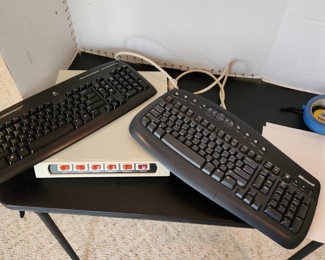 Computer power supply, Logitech & Microsoft keyboards