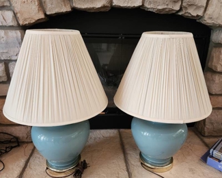2 table lamps 27" tall