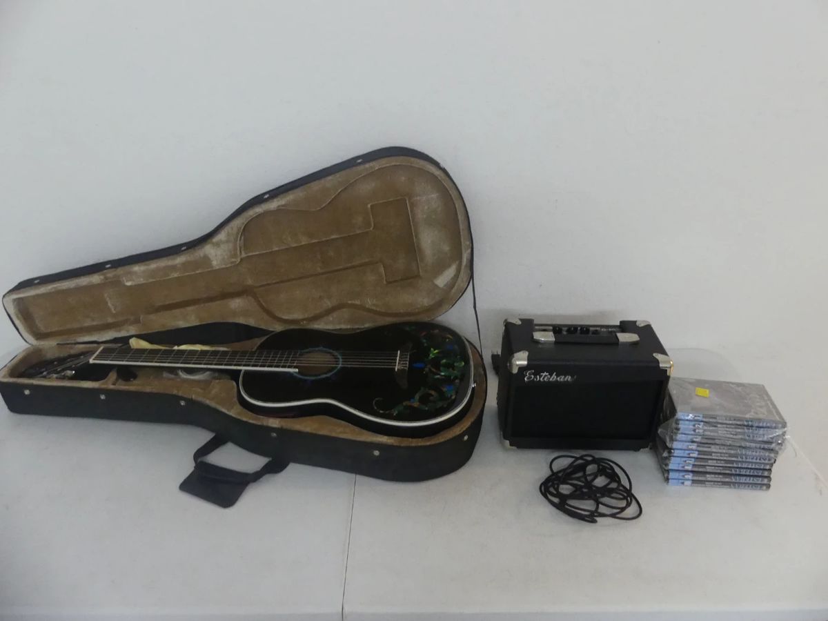 Esteban Duende Acoustic/Electric Guitar with LOTS of Extras