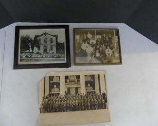 Vintage 3 Photographs - 1 has "Anna Espenlaub Teacher of Primary" Written Below - 2 Framed