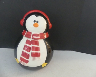 Vintage CIB Kitchen Penguin Cookie Jar #35T082