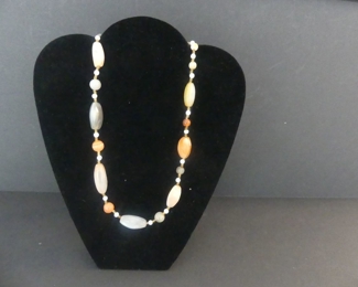 Agate & Bead Necklace - 22"