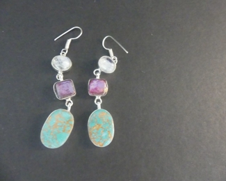 Multi-Stone Dangle Earrings