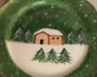 One of 10 dinner plates