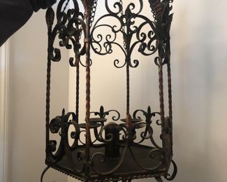 Large wrought iron candelabra 