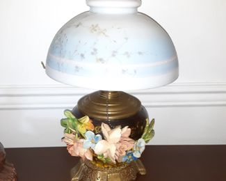 Unique Vintage Lamp with Brass Base