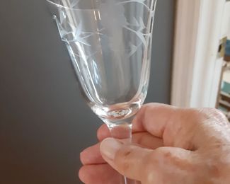 Etched Wine Glasses