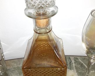 Decanter, Amber Glass