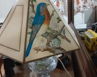 Different Birds on the Lamp Shade