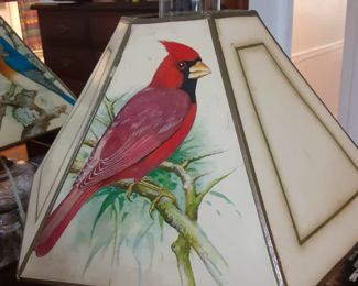 Electric Lamp with unique Bird Lampshade