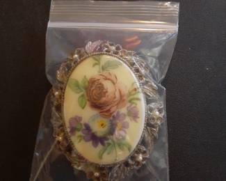 Porcelain Brooch