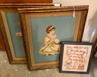 Vintage needle artwork