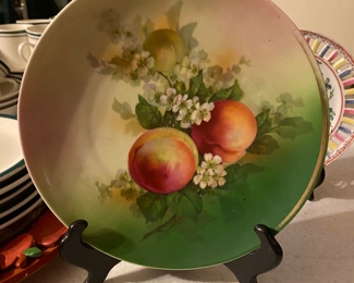 Vintage Turin Bavaria Fruit Plate, 8.5 inches