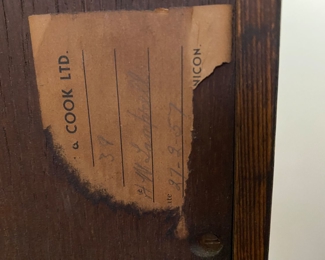 Back of Grandfather Clock