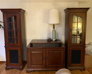 3 Piece Entertainment Center with changeable bottom panels