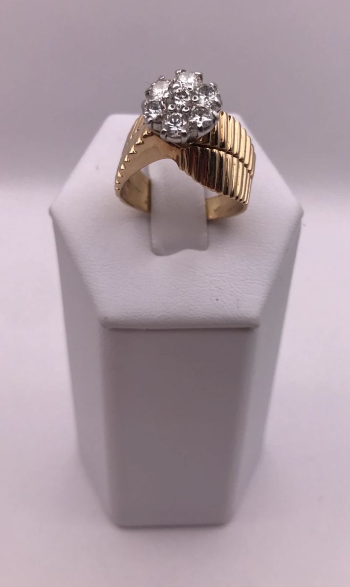 14KP Diamond Engagement Ring 
