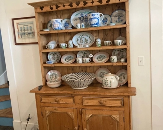 step back blond cabinet