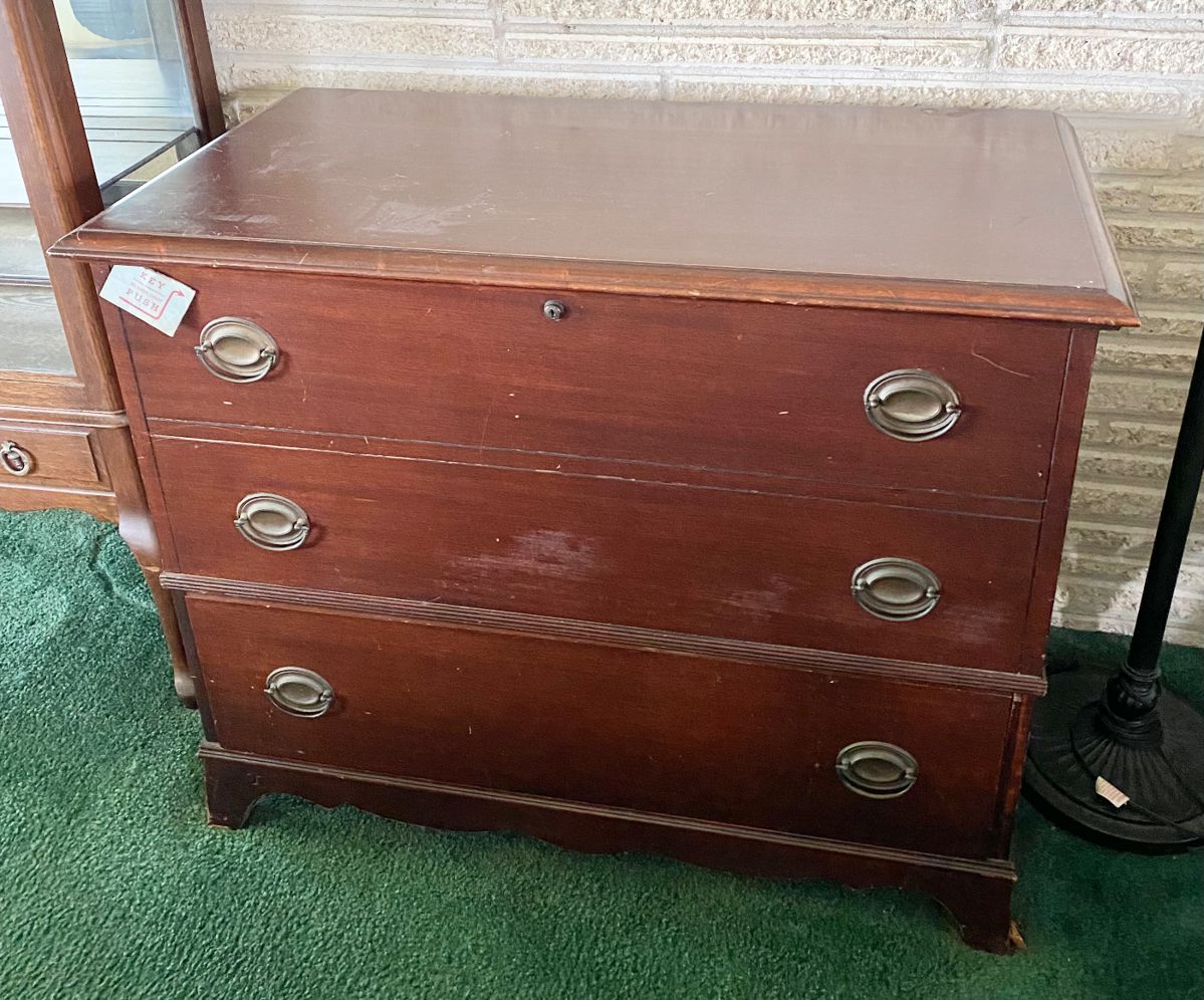 Antique "Lane" Cedar Chest Cabinet
