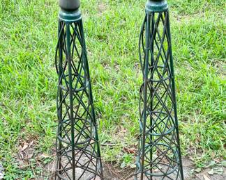 Wrought Iron Garden Finial's 