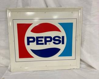 PEPSI SIGN 30X27 SELF FRAMED