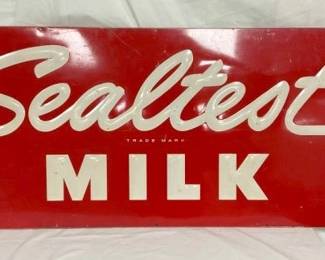 EMB. SEALTEST MILK SIGN 54X24