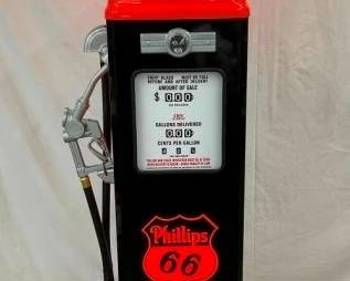 PHILLIPS 66 REPLICA GAS PUMP W/ GLOBE