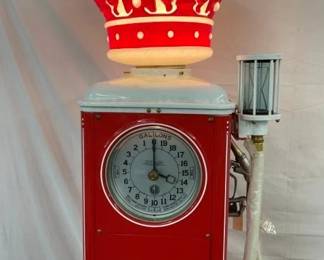 RED CROWN G & B GAS PUMP 