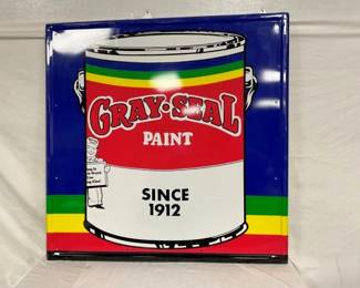 GRAY SEAL PAINT SIGN 48X48