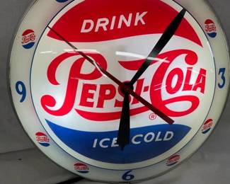 PEPSI COLA BUBBLE CLOCK
