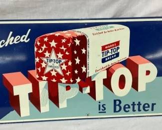 30X12 TIP TOP BREAD SIGN