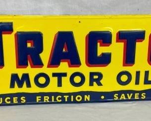 EMB. TRACTO MOTOR OIL SIGN 35X11