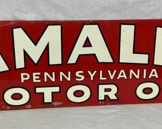 AMALIE OIL SIGN 36X12