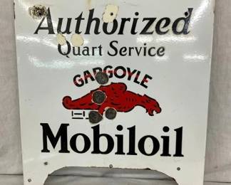 PORC. AUTHORIZED MOBILOIL SIGN 20X23