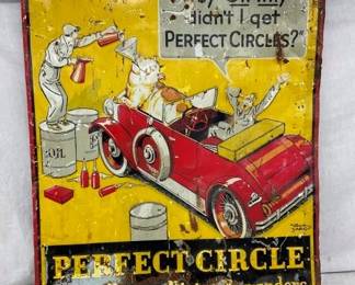 EARLY EMB. TIN PERFECT CIRCLE PISTONS