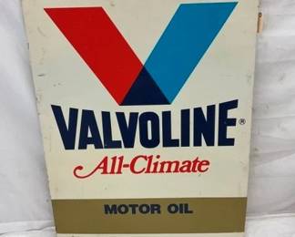VALVOLINE ALL CLIMATE OIL SIGN 32X41