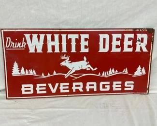 WHITE DEER BEVERAGES SIGN