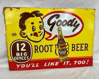 GOODY ROOT BEER TACKER SIGN