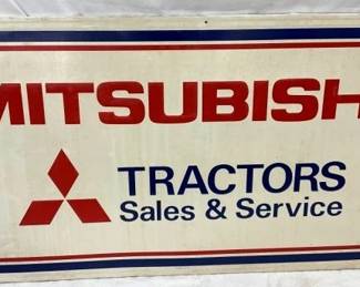 MITSUBISHI TRACTORS DEALER EMB. SIGN
