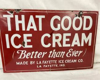 OTHERSIDE PORC. ICE CREAM SIGN