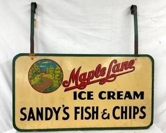 MAPLE LANE DS ICE CREAM SWINGER SIGN