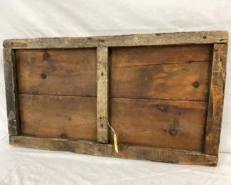 BACKVIEW EARLY WOODEN SIGN