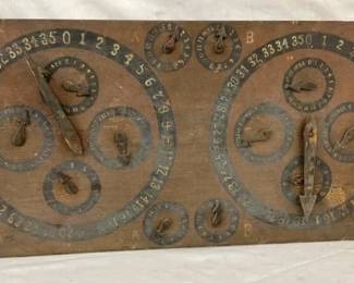 VERY UNUSUAL HANDMADE GAUGES SIGN
