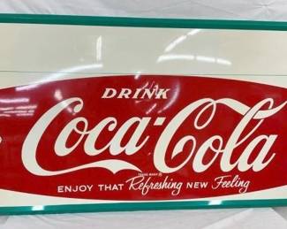 COKE FISHTAIL SIGN 72X18