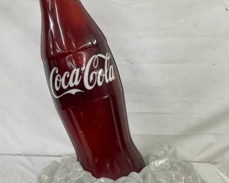 LARGE COKE BOTTLE ON ICE STORE DISPLAY