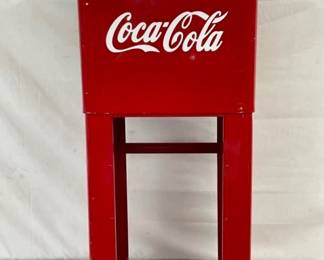 2PC. COKE COOLER CHEST W/ BASE