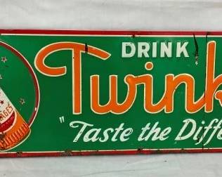 EMB. TWINKLE DRINK SIGN 27X8